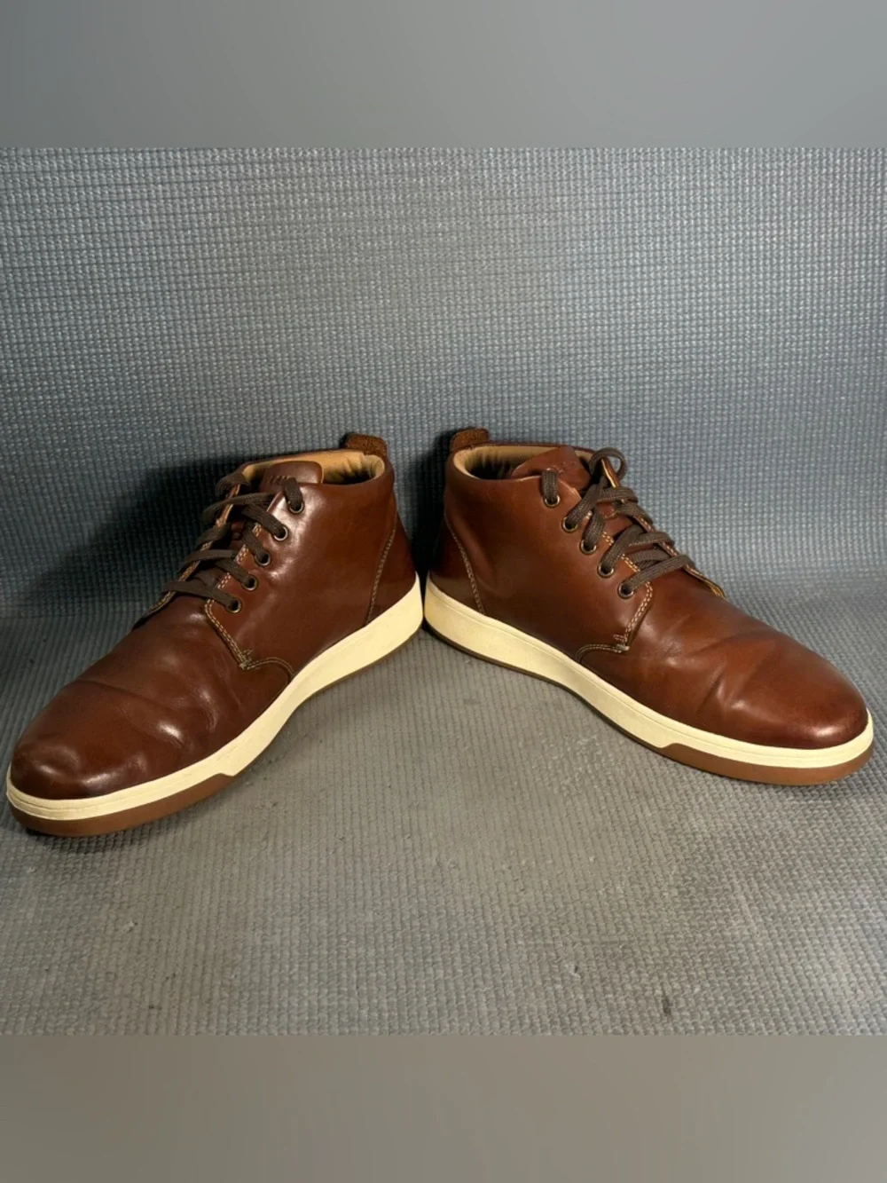 Cole Haan Vartan 2.0 Chukka Boots Brown Leather Shoes Lace Up C32238 Men Size 12